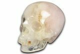 Bargain, Realistic Rose Quartz Crystal Skull - Brazil #382123-2